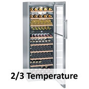 2 / 3 Temperature Wine Cabinets